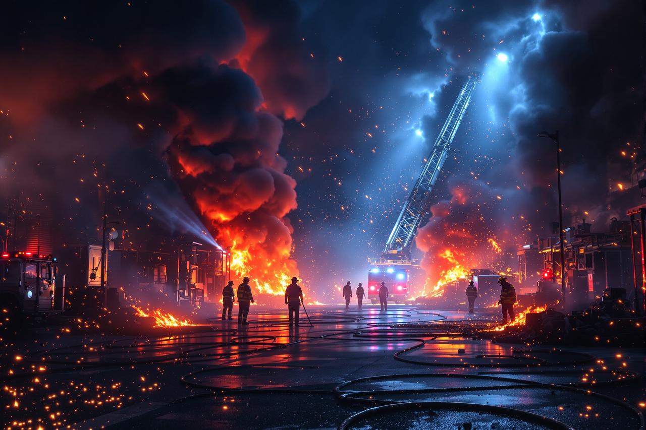 911吃瓜 - 某剧组片场意外起火，主演受伤紧急送医